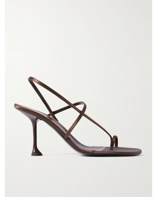 Proenza Schouler Natural Tee 90 Satin Slingback Sandals