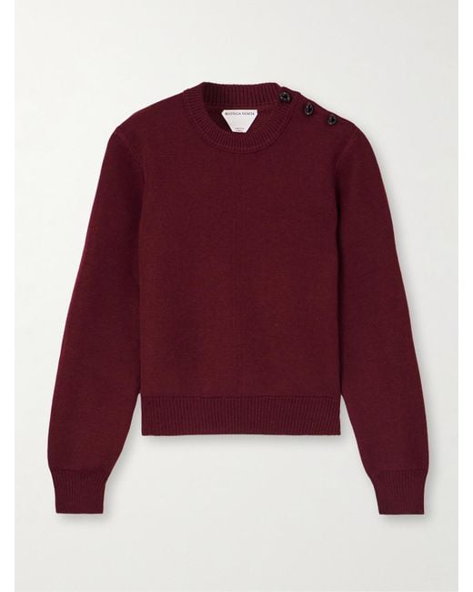Bottega Veneta Red Wool Sweater