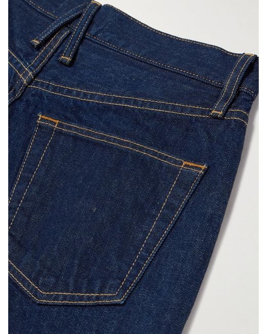 SLVRLAKE Denim Blue Selena Mid-Rise Wide-Leg Jeans