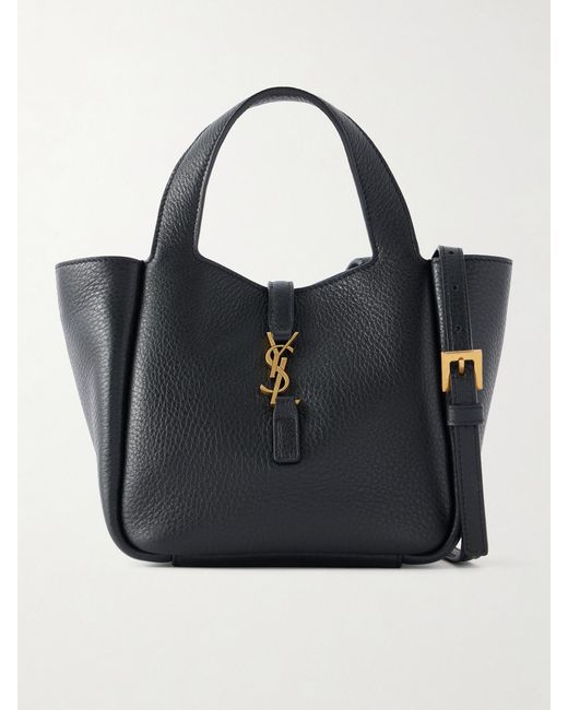 Saint Laurent Black Le 5 À 7 Bea Baby Leather Shoulder Bag