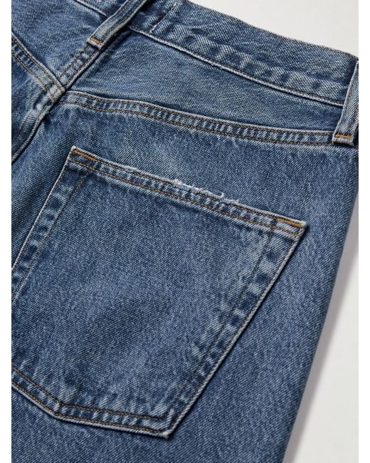 Agolde Blue Kelly High-Rise Straight-Leg Jeans