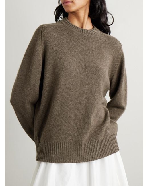 Loulou de Saison Brown Baltra Kaschmirpullover