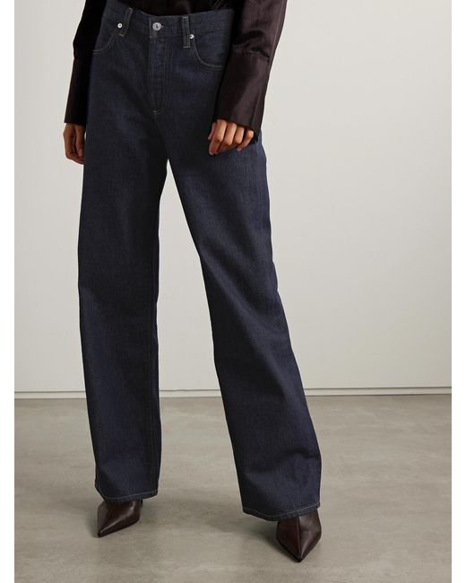 Citizens of Humanity Blue Annina High-Rise Wide-Leg Jeans