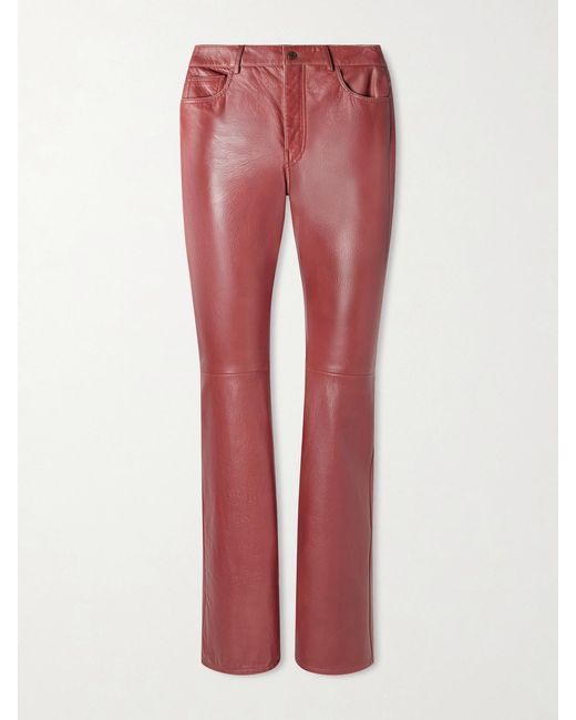 Chloé Leather Flared Pants