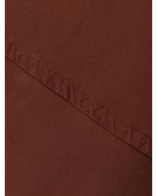 Proenza Schouler Women's Brown Tasa Draped Crepe De Chine Midi Dress Proenza Schouler Women's Brown Tasa Draped Crepe De Chine Midi Dress