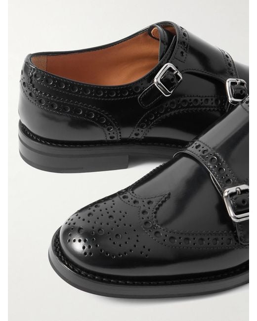 Church's Black Lana R Leather Brogues