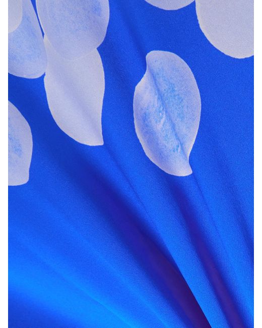 Themis Z Blue Nefeli Printed Silk-Satin Shirt