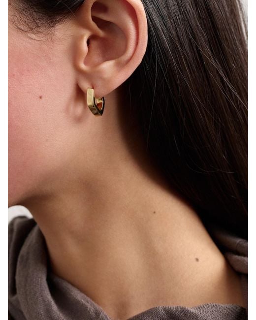 Anita Ko Natural Georgie 18-Karat Hoop Earrings