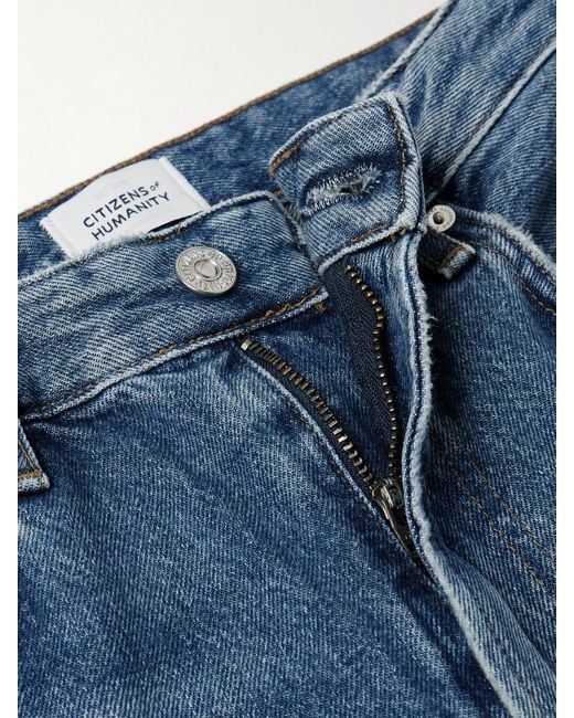 Citizens of Humanity Blue Zurie High-Rise Straight-Leg Jeans