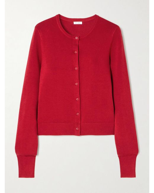 St. Agni Red Cardigan Aus Einer Tencel-Lyocell-Mischung