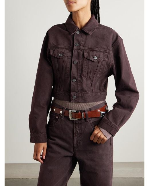Agolde Brown Radley Jeansjacke