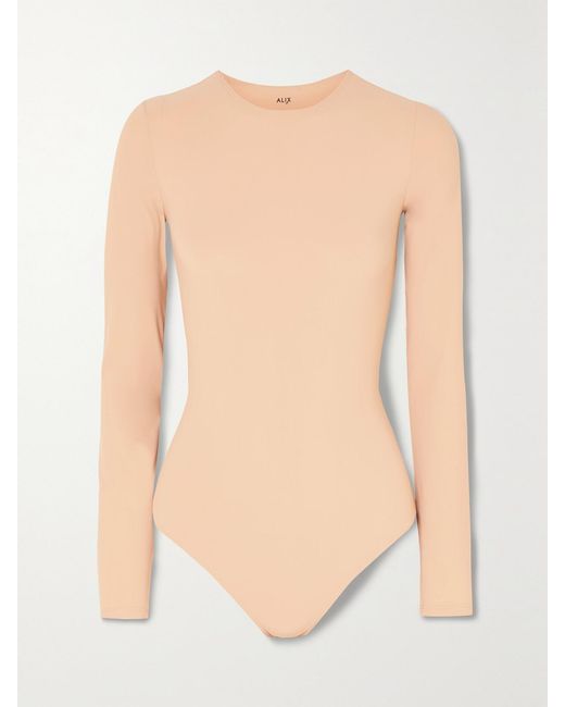Alix Multicolor Leroy Stretch-Jersey Thong Bodysuit