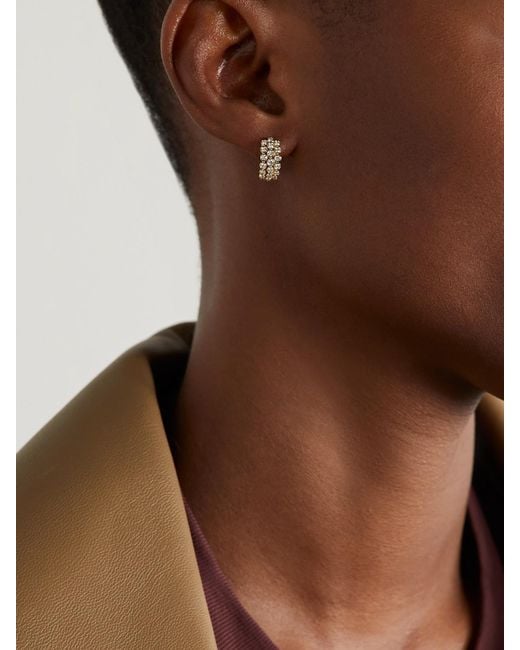 Anita Ko Natural 18-Karat Diamond Hoop Earrings