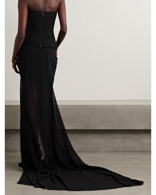 Chiffon draped maxi skirt cheap