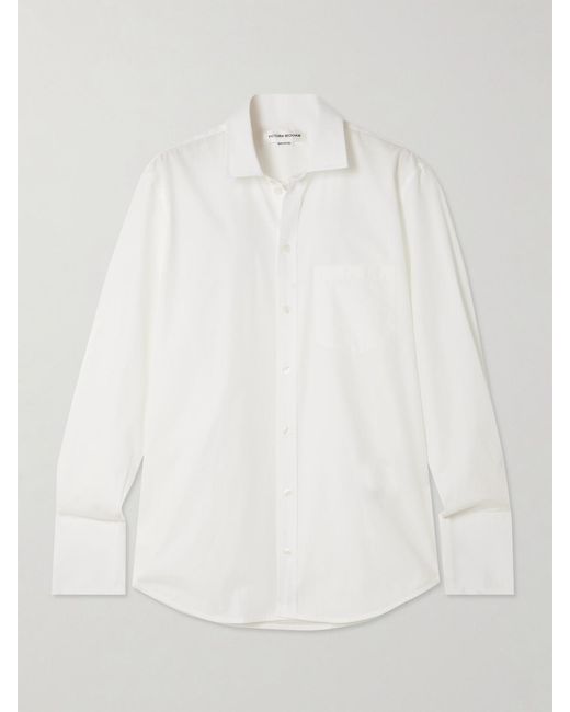 Victoria Beckham White Organic Cotton-Poplin Shirt