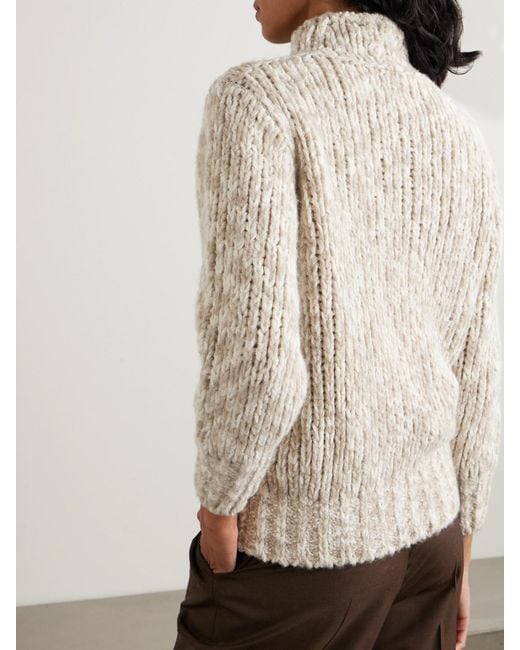 Loro Piana Natural Cashmere And Silk-Blend Sweater