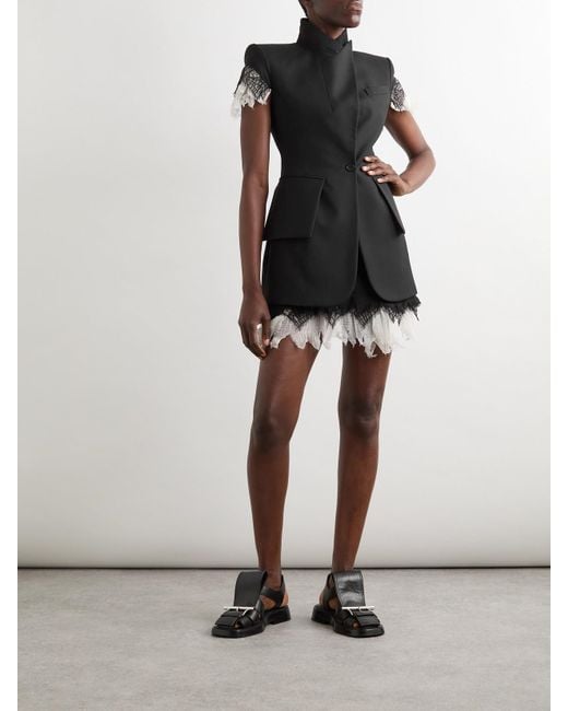 Alexander McQueen Black Sleeveless Jacket