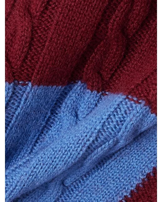 Loewe Layered Cable-Knit Wool Sweater