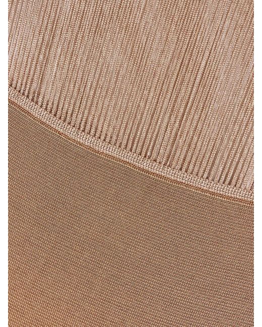 Khaite Natural Ruslan Fringed Knitted Maxi Dress