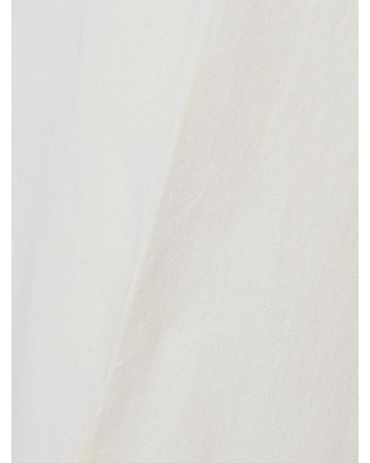 Khaite White Walter Cotton-Canvas Flared Pants
