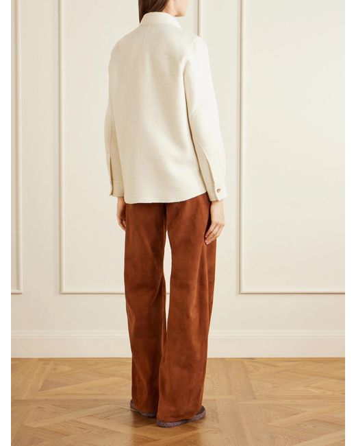 Gabriela Hearst Natural John Austin Cashmere Shirt