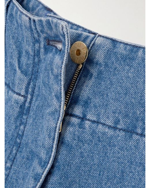 Patou High-Rise Wide-Leg Jeans in Blue | Lyst