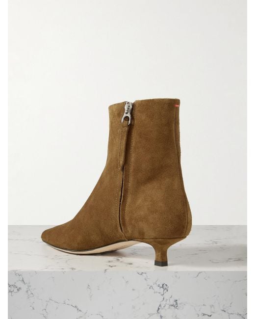 Aeyde Brown Sofie Suede Ankle Boots