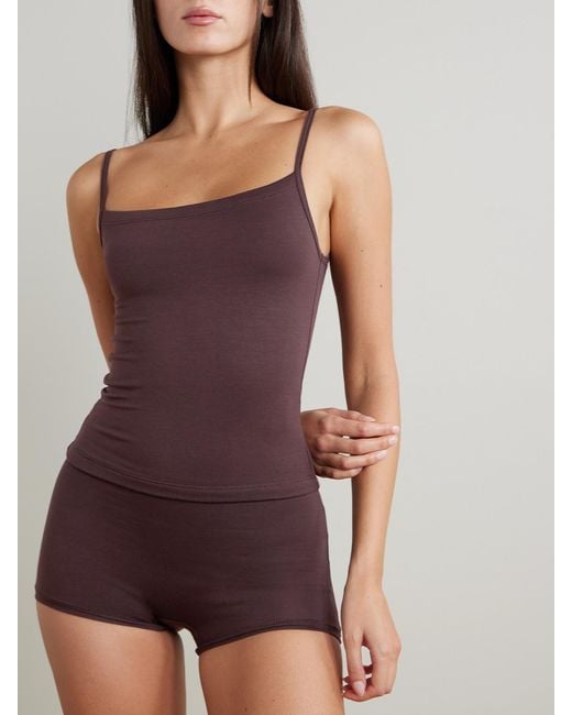 ÉTERNE Purple Boy Stretch-Modal Jersey Shorts