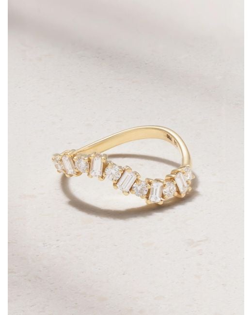 Ileana Makri Natural Wave 18-Karat Diamond Ring