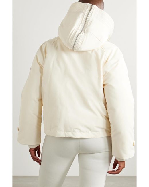 Ferragamo Natural Hooded Padded Shell Jacket