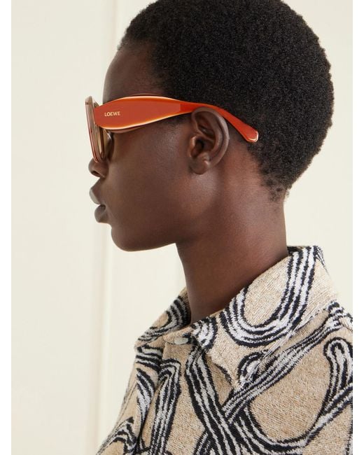 Loewe Brown Paula's Ibiza Square-Frame Acetate Sunglasses