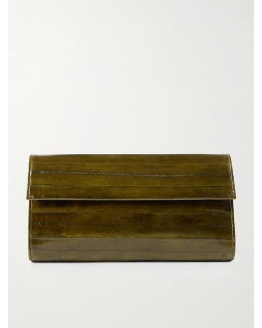 Le Sundial Natural Lydia Leather Clutch