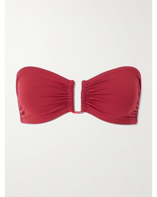 Eres Red Les Essentiels Show Bandeau Bikini Top