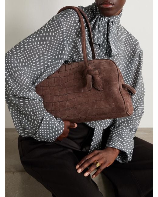 Sac À Main En Daim Effet Croco Le Grand Turismo Jacquemus en coloris Brown
