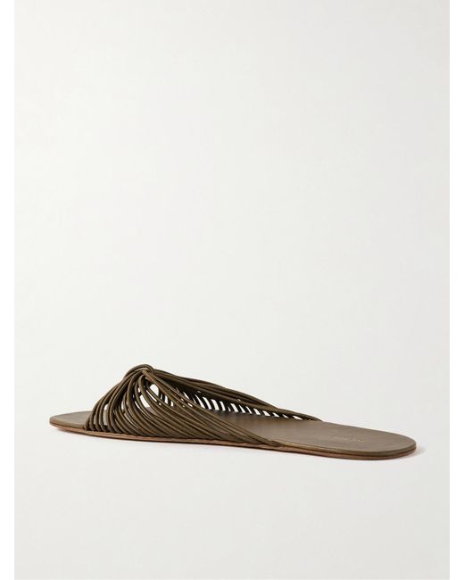 The Row Green Sara Cord Slides
