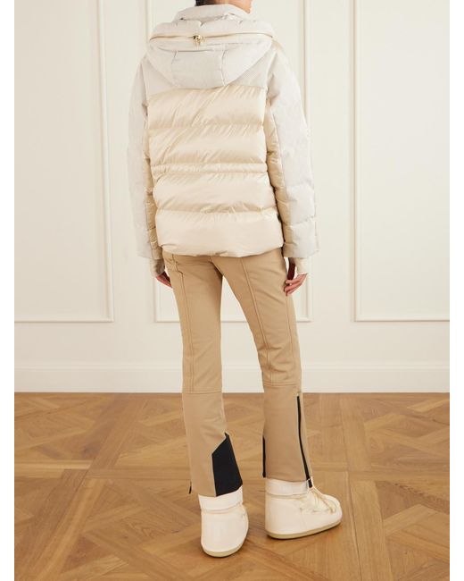 Bogner Natural Marli Shell-Trimmed Corduroy Down Jacket