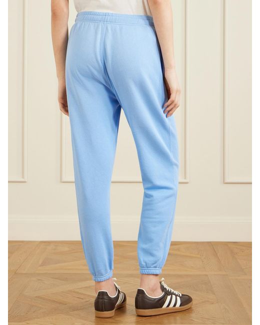 Polo Ralph Lauren Blue Cotton-Blend Fleece Sweatpants