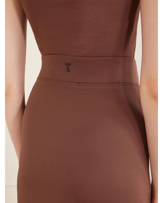 The Park Brown Hailey Stretch-Jersey Maxi Skirt