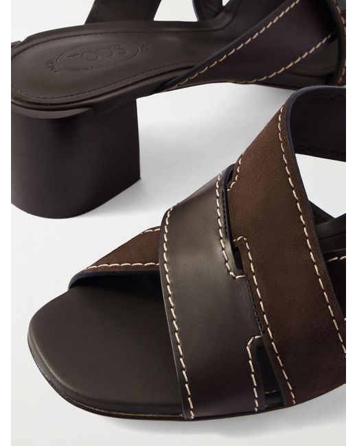 Tod's Brown Leather Sandals