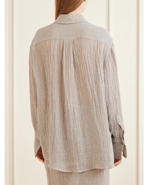 Kallmeyer Natural Mollie Linen-Blend Shirt