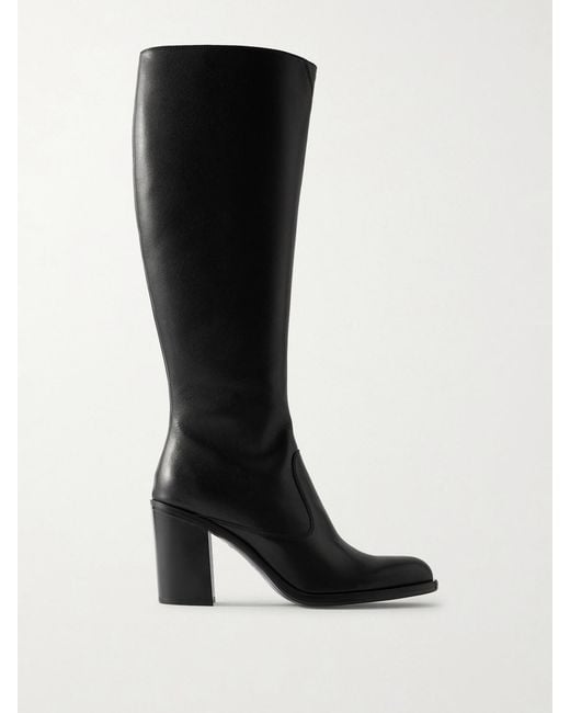 Chloé Black Phoenix Leather Knee Boots