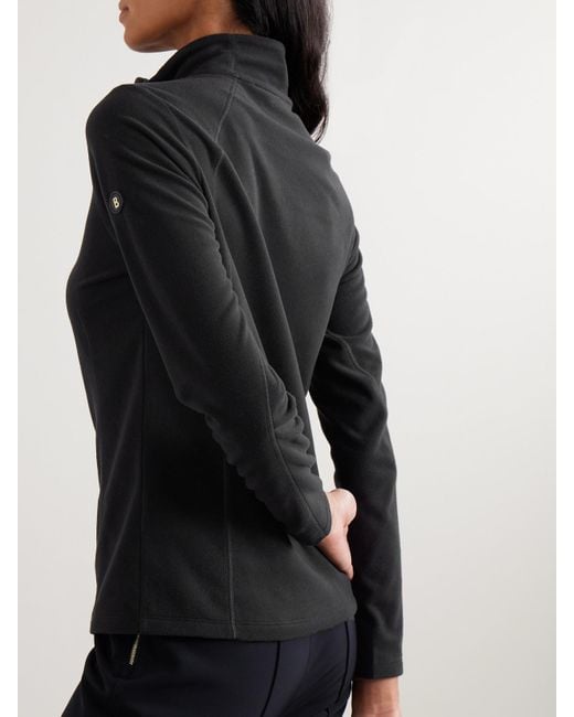 Bogner Black Medita Appliquéd Fleece Base Layer