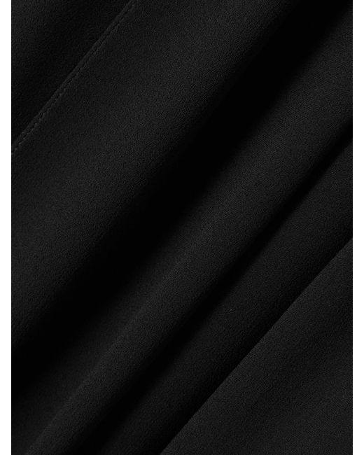 Alaïa Black Midikleid Aus Mesh Mit Cut-Out Und Schluppe