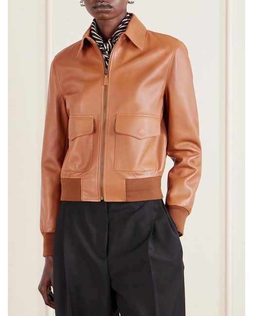 Ralph Lauren Brown Sullivan Leather Jacket