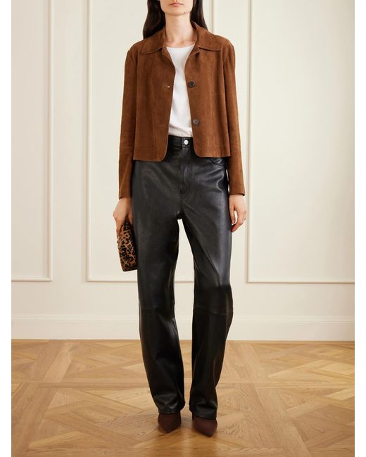 Paris Texas Brown Anja 85 Suede Ankle Boots