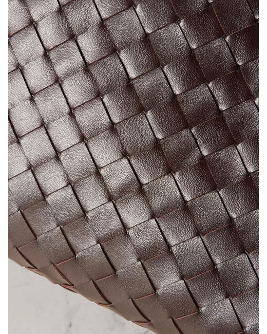 Bottega Veneta Brown Hop Small Intrecciato Leather Tote