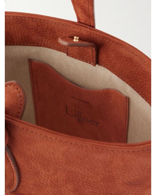 Liffner White Single Handle Leather Tote