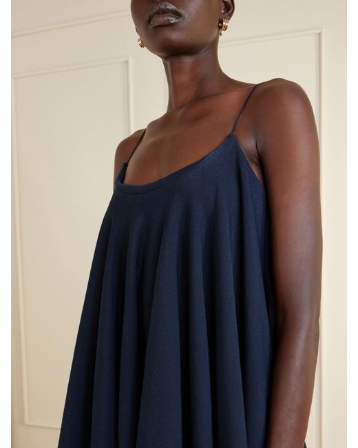 Jacquemus Blue Le Haut Voile Open-Back Jersey Top