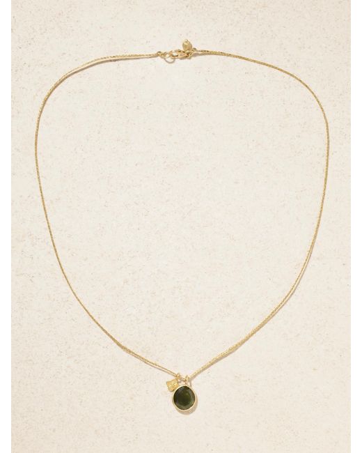 Pippa Small Natural 18-Karat, Cord And Sapphire Necklace