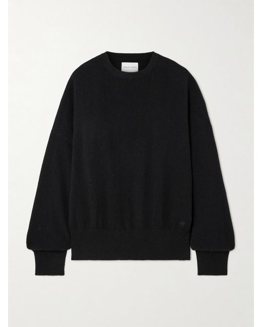 Loulou de Saison Black Anaa Oversized Cashmere Sweater